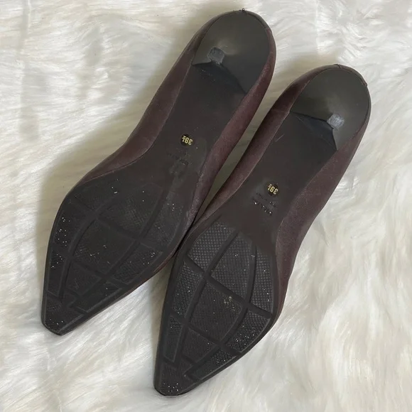 Prada Calzature Donna Bruciato Brown Leather Heels - Picture 11 of 15